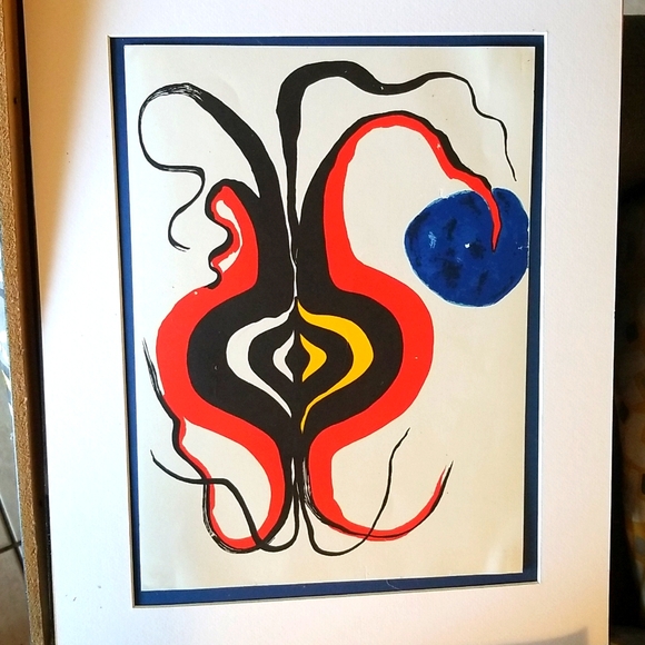 ALEXANDER CALDER 15X11 lithograph 1966 "ONION BULB" coa - Picture 5 of 5